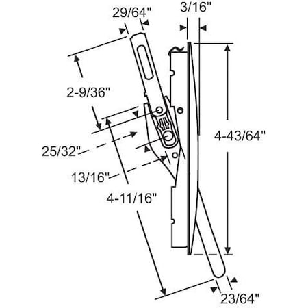 Strybuc Mirage Multi -PT Lock F/Wood 34-136-3